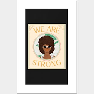 We Are Strong (retro empowered woman) Posters and Art